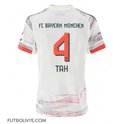 Camiseta Bayern Munich Jonathan Tah #4 Visitante Equipación para mujer 2025-26 manga corta Camiseta Bayern Munich Jonathan Tah #4 Visitante Equipación para mujer 2025-26 manga corta
